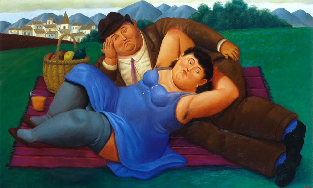 quadro di botero intitolato picnic IV