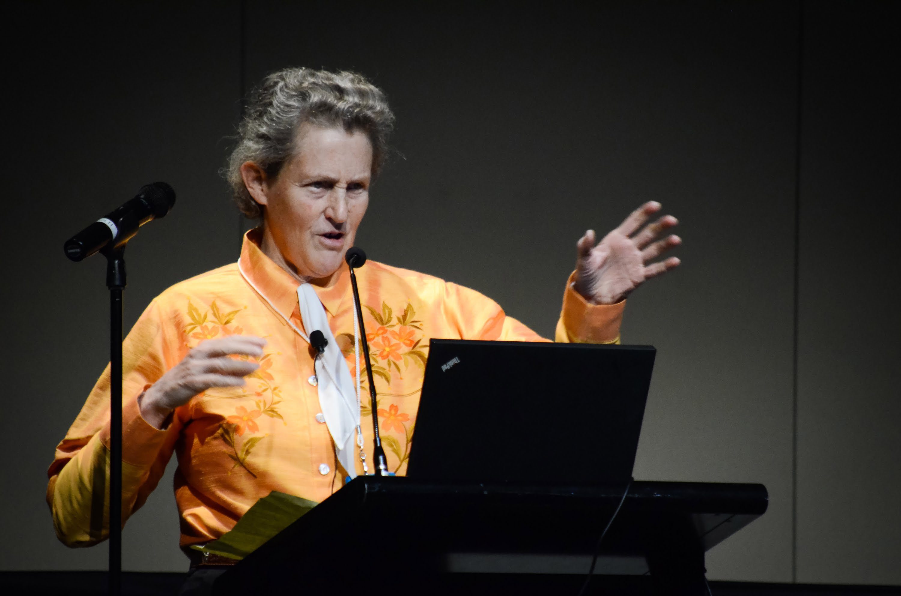 temple grandin in una conferenza