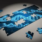 puzzle raffigurante il dna