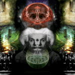 immagine astratta di albert einstein