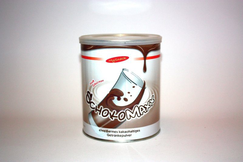 barattolo di cioccolato in polvere